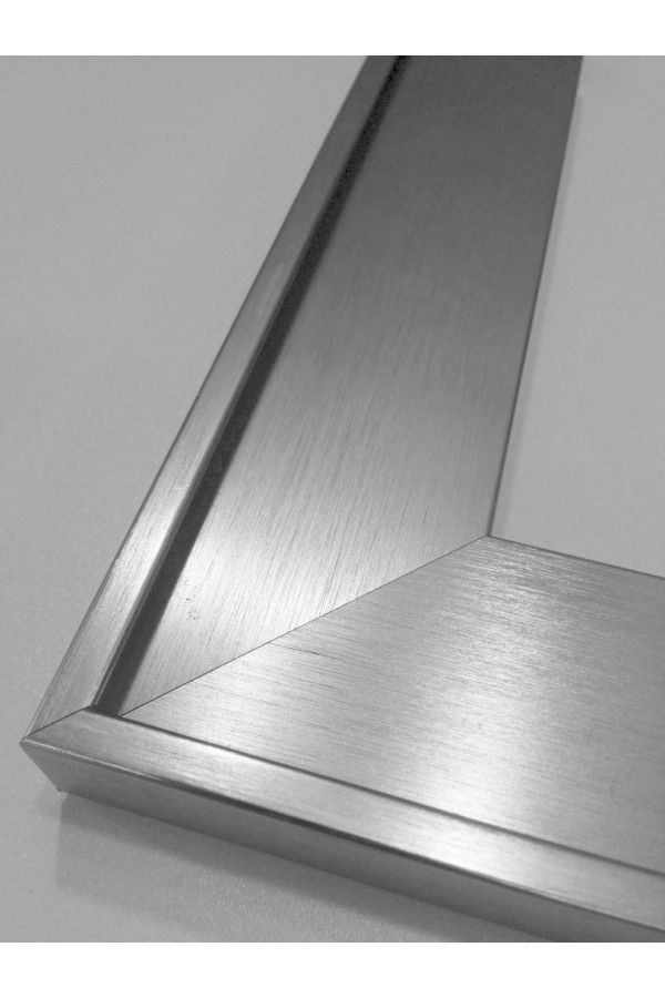 Рамочный профиль фасадный 45мм прямой серебро 3м