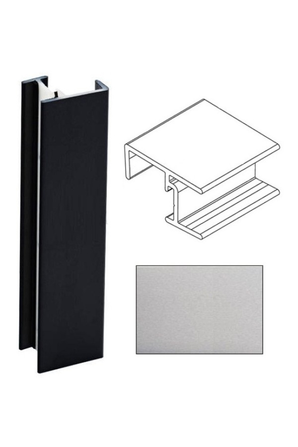 Угол 90гр для цоколя h=100мм алюминий 969226-002 Rehau