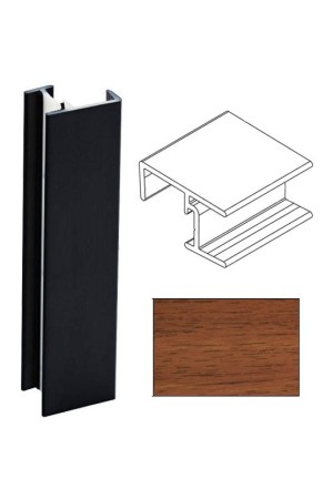 Угол 90гр для цоколя h=150мм орех французский 880246-006 Rehau