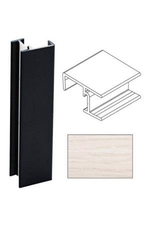 Угол 90гр для цоколя h=100мм дуб выбеленный 18802261019 Rehau