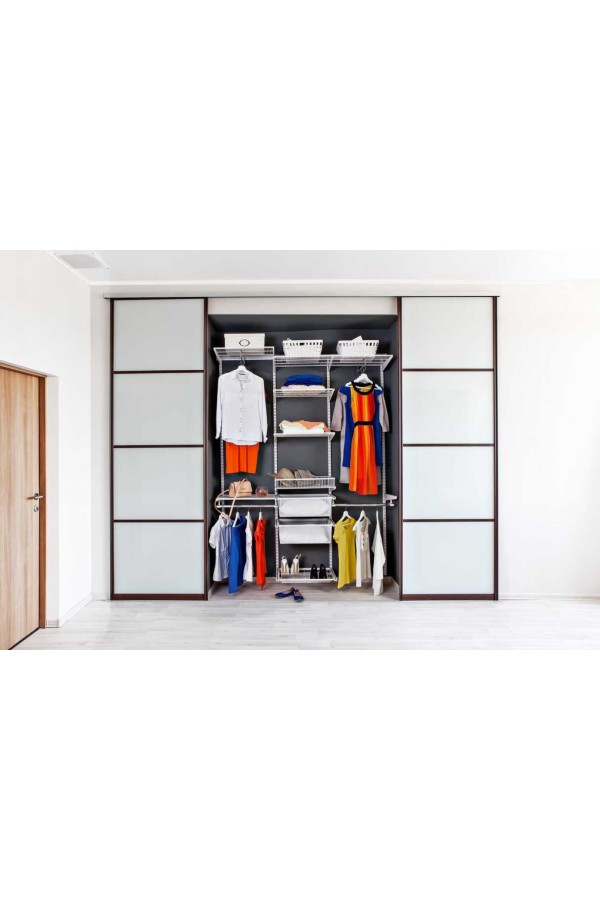 гардероб бел/460/обувница 2-х ярусная выдвижная L=450/WA0412