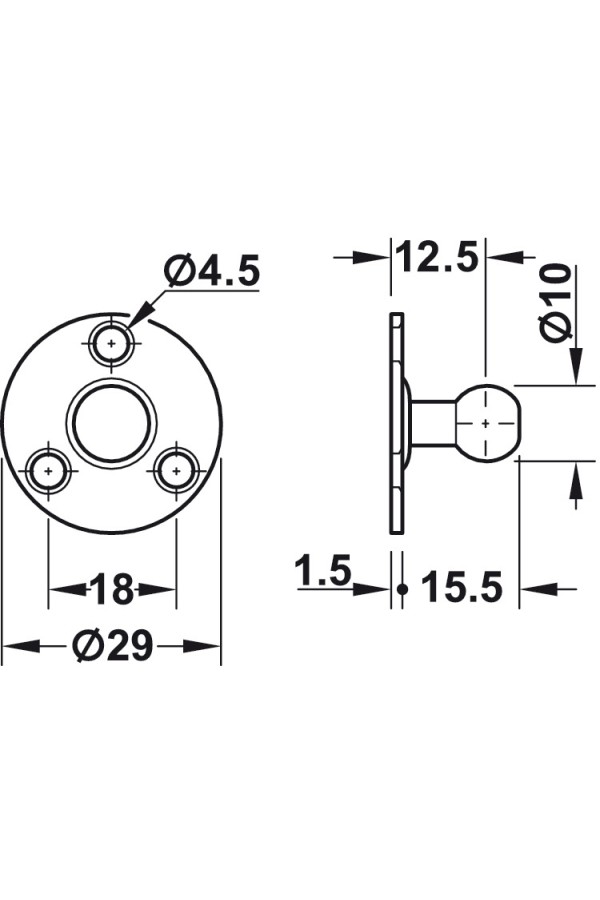 Газовый лифт нагрузка 100N 373.82.918 Hafele