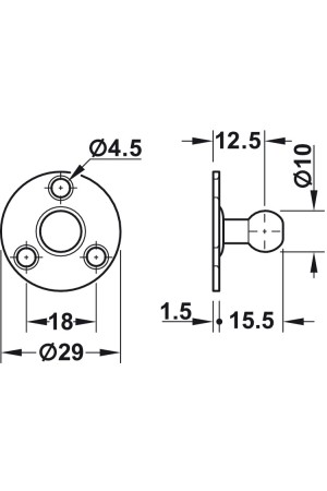 Газовый лифт нагрузка 120N 373.82.919 Hafele