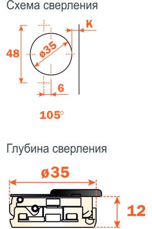 Петля мебельная угловая Duomatic Premium 45 градусов с доводчиком 329.93.705 Hafele