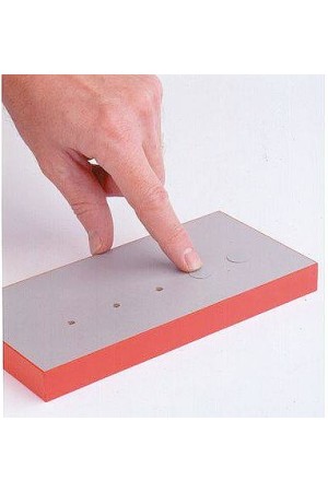 #заглушка самоклеющаяся 14мм Capfix, пластик, белый (лист 53шт)/045.23.700