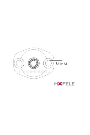 Крепление к корпусу механизма Free flap H1.5 белое 372.39.017 Hafele
