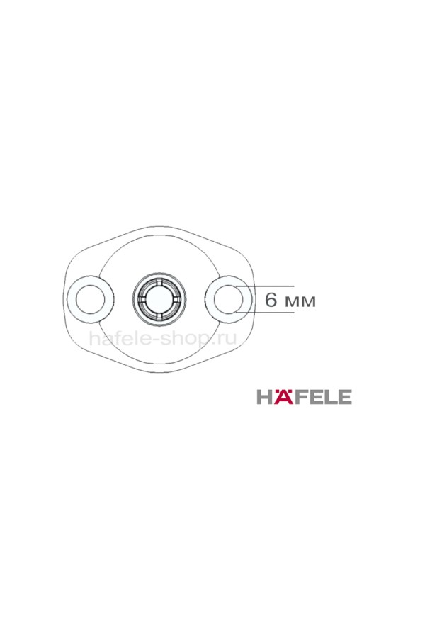 Крепление к корпусу механизма Free flap H1.5 белое 372.39.017 Hafele