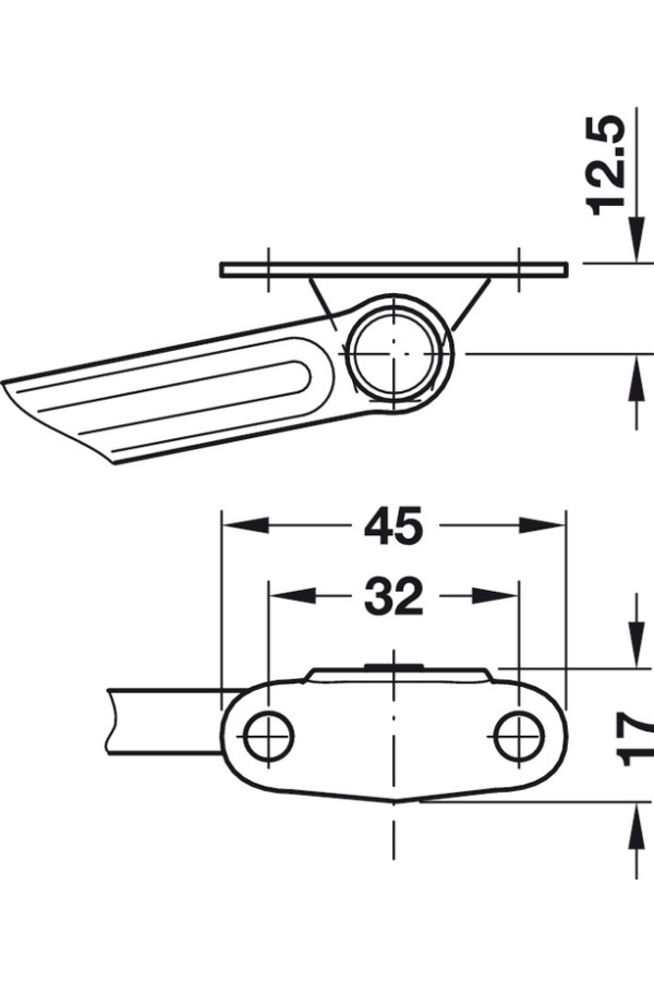 Подъемный механизм Free flap H1.5 модель D серый 372.39.330 Hafele