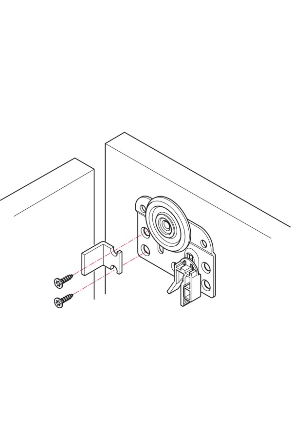 Hangroller 50 активатор демпфера для внутренней двери, сталь 405.11.225 Hafele