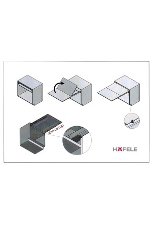 Механизм трансформации столешницы Lunch-reverse 550/900мм 505.73.954 Hafele