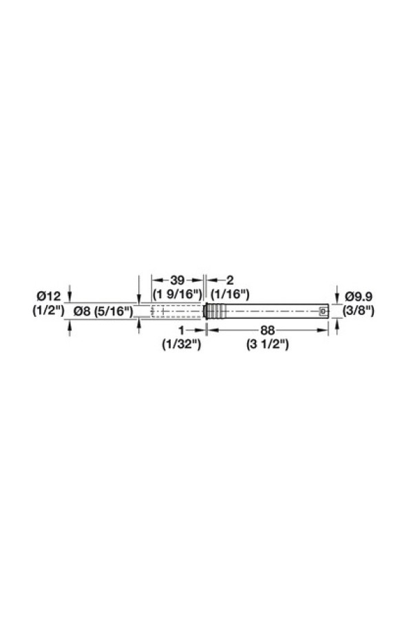 Толкатель врезной Type1: 17–23N для механизм Free flap серый 372.91.470 Hafele