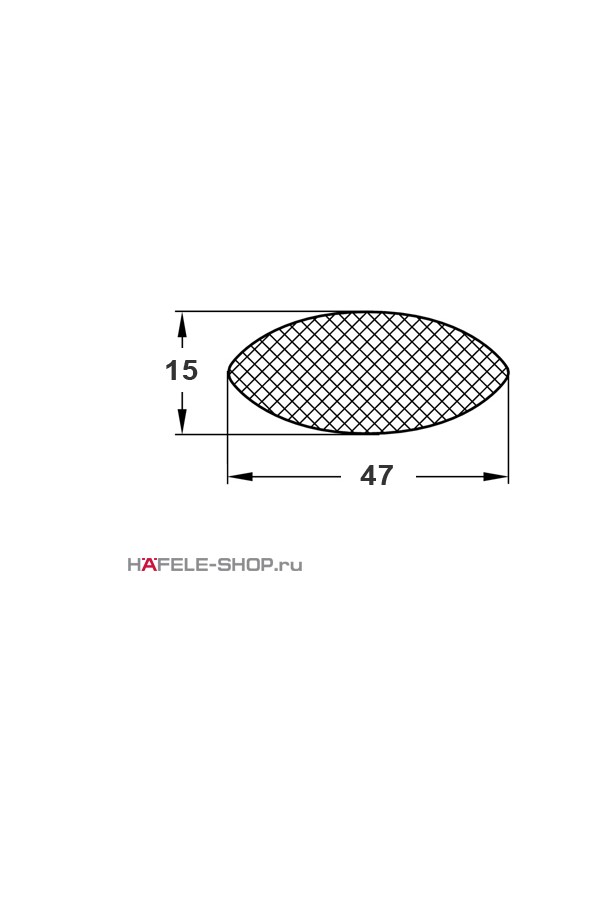 Ламель стяжка деревянная 8*47мм 267.90.000 Hafele