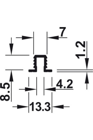 Slido classic 30 IF* профиль ходовой и направляющий 3000мм, алюминий/404.16.903