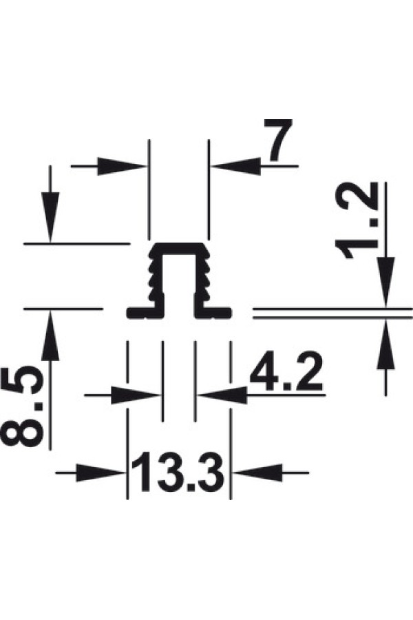 Slido classic 30 IF* профиль ходовой и направляющий 3000мм, алюминий/404.16.903