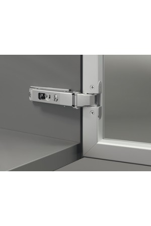Петля мебельная накладная Duomatic Push 105 градусов для алюминиевого профиля 329.23.810 Hafele