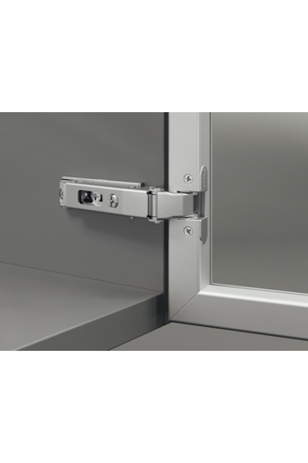 Петля мебельная накладная Duomatic Push 105 градусов для алюминиевого профиля 329.23.810 Hafele