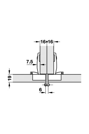 Петля мебельная Aximat 100SM 270 градусов под прикручивание 344.26.000 Hafele
