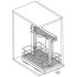 Бутылочница 400мм Crystal/Elegance для моющих средств с доводчиком хром 549.35.435 Hafele