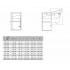 Комплект подъемных механизмов Free fold 960-1010мм на 6,5-12,8кг модель K5fo белый Hafele