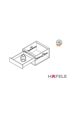 Направляющие выдвижного ящика Matrix Boх 450мм 551.50.404 Hafele