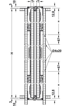 Комплект фурнитуры Slido Spinfront для поворотно-выдвижных дверей 560мм 408.45.020 Hafele