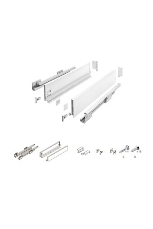 ящик GTV AXIS PRO 116*250мм, доводчик, 40кг, белый/PB-AXISPRO-KPL250B1