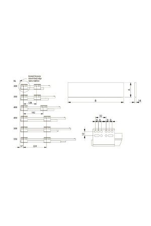ящик GTV AXIS PRO 167*600мм, доводчик, 40кг, антрацит/PB-AXISPRO-KPL600C