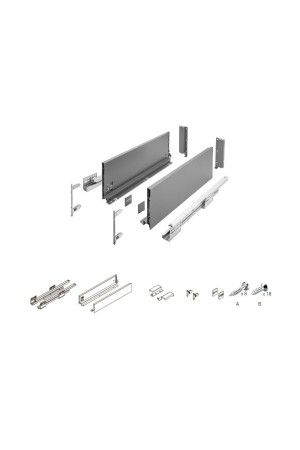 ящик GTV AXIS PRO 167*600мм, доводчик, 40кг, антрацит/PB-AXISPRO-KPL600C