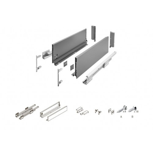 ящик GTV AXIS PRO 167*600мм, доводчик, 40кг, антрацит/PB-AXISPRO-KPL600C