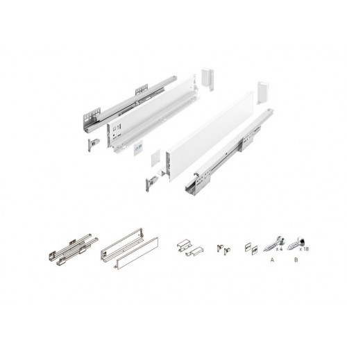 ящик GTV AXIS PRO 84*250мм, доводчик, 40кг, белый/PB-AXISPRO-KPL250A1