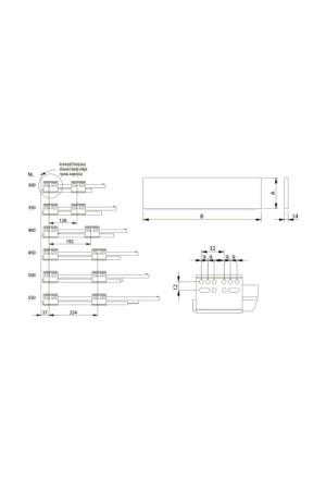 ящик GTV AXIS PRO 116*300мм, доводчик, 40кг, антрацит/PB-AXISPRO-KPL300B