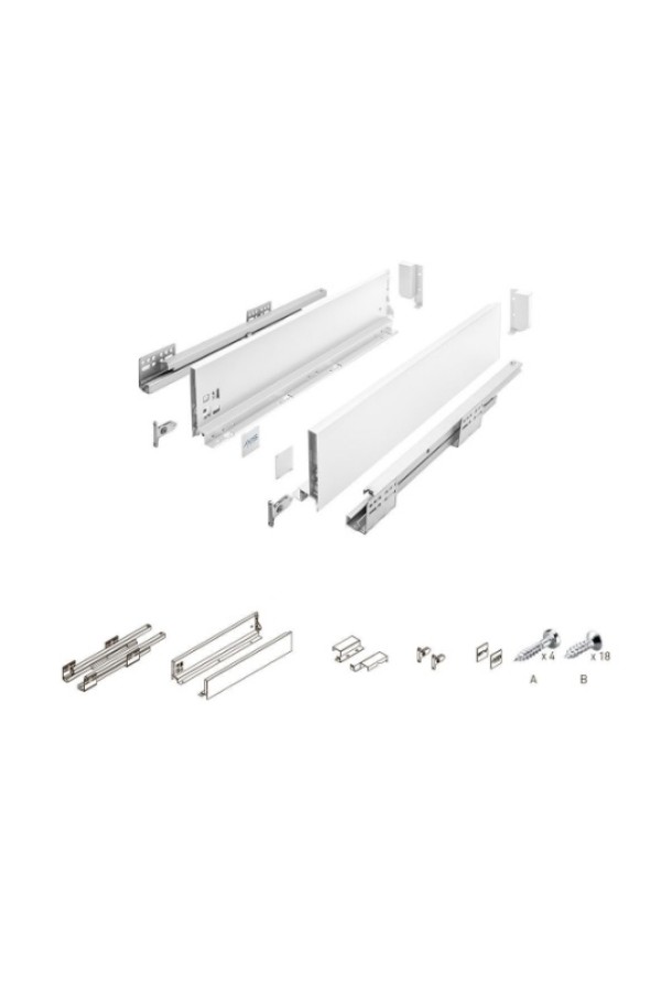 ящик GTV AXIS PRO 116*300мм, доводчик, 40кг, белый/PB-AXISPRO-KPL300B1