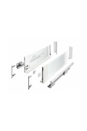 ящик GTV AXIS PRO GLASS 167*400мм, доводчик, 40кг, белый/PB-AXISPRO-GLASS-KPL400C1