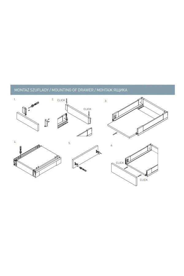 ящик GTV AXIS PRO GLASS 167*400мм, доводчик, 40кг, антрацит/PB-AXISPRO-GLASS-KPL400C