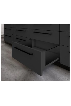 ящик GTV AXIS PRO GLASS 167*500мм, доводчик, 40кг, антрацит/PB-AXISPRO-GLASS-KPL500C