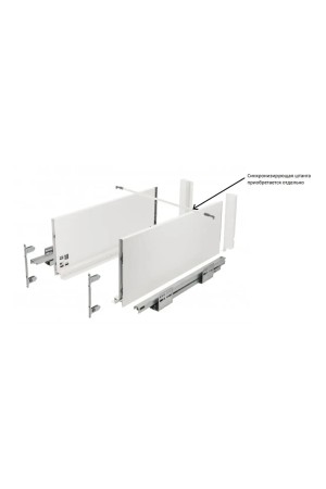 ящик GTV AXIS PRO 167*350мм, Push to open, 40кг, белый/PB-AXISPRO-P2O-KPL350C1