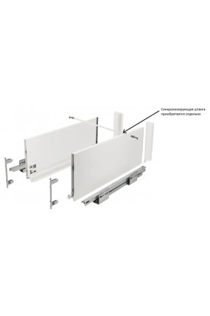 ящик GTV AXIS PRO 199*400мм, Push to open, 40кг, белый/PB-AXISPRO-P2O-KPL400D1