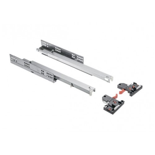 направляющие скрытого монтажа GTV MODERN SLIDE 3D 48*600мм, доводчик, 30кг(10шт)/PB-3D0SHX18-600-H
