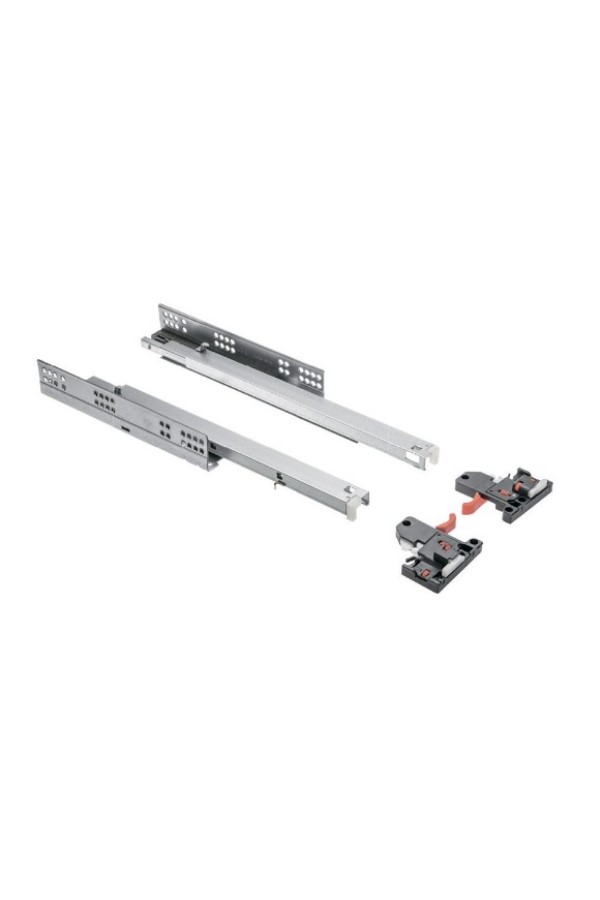 направляющие скрытого монтажа GTV MODERN SLIDE 3D 48*600мм, доводчик, 30кг(10шт)/PB-3D0SHX18-600-H