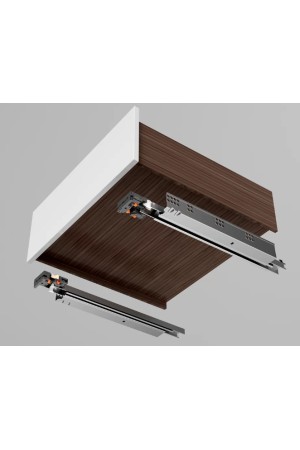 направляющие скрытого монтажа, 550мм, доводчик, Soft-Close, DTC D-Motion/DTCDS10.S55