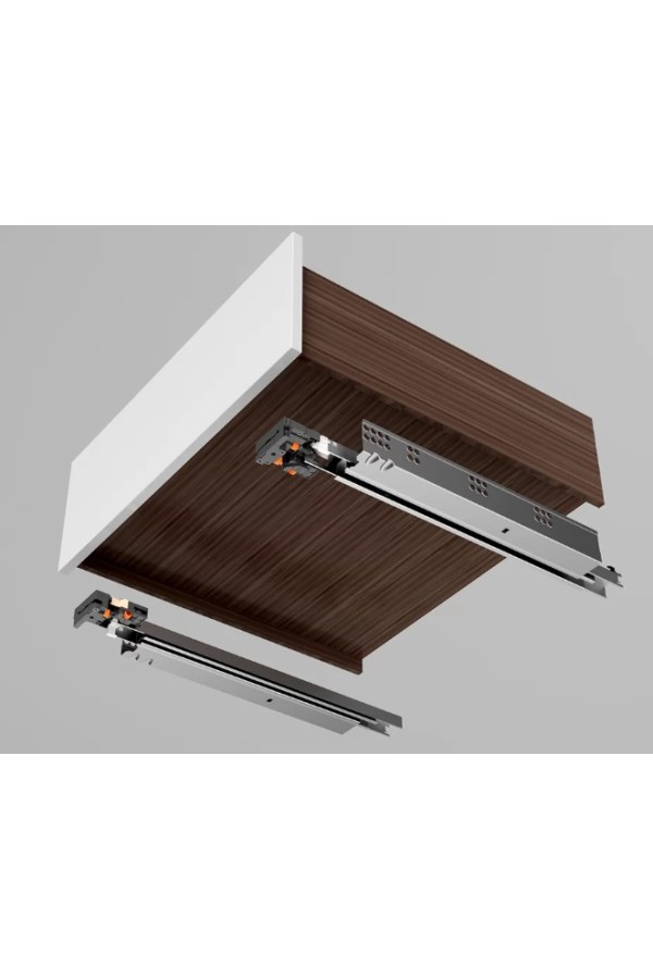 направляющие скрытого монтажа, 550мм, доводчик, Soft-Close, DTC D-Motion/DTCDS10.S55