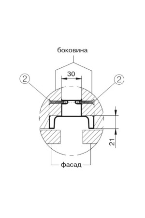 GOLA FIRMAX* ручка-профиль вертикальный средний, 3000 мм, золото браш/FRM9203.GB
