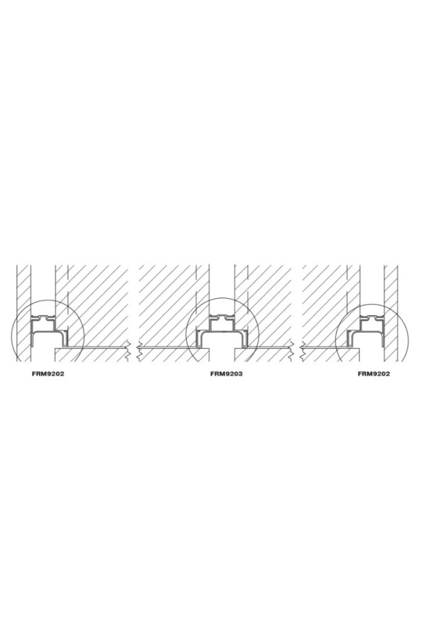 GOLA FIRMAX* ручка-профиль вертикальный средний, 3000 мм, золото браш/FRM9203.GB