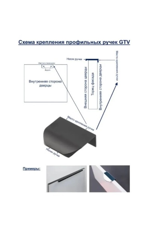 GTV ручка алюминиевая HEXA 32/50мм, брашированное золото (50шт)/UA-HEXA-32-22