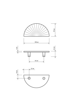 ручка ZA1904 64мм черный матовый MBK (500)