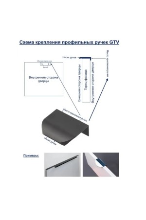 GTV ручка алюминиевая HEXA 160мм, черный матовый (25шт)/UA-HEXA-160-20M