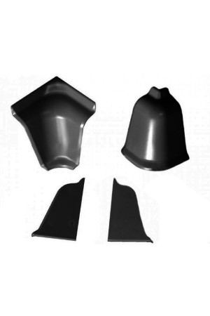 Комплект аксессуаров к пристеночному бортику LB-37 черный 37-459 Korner