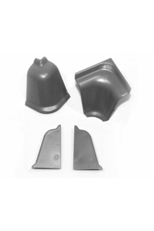 Комплект аксессуаров к пристеночному бортику LB-37 антрацит 37-380 Korner