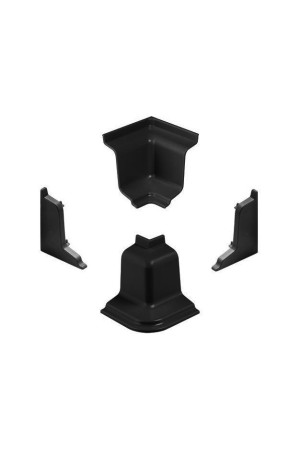 Комплект аксессуаров к пристеночному бортику LB-40 черный Korner