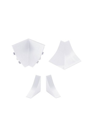 Комплект аксессуаров к пристеночному бортику LB-23 искра белый глянец 20-23-4-6082 Korner